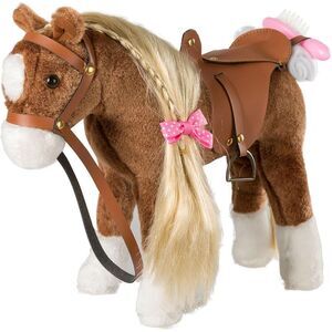 11 inches Holly HOME Brown Horse Pretty Stuffed Animal Plush Toy